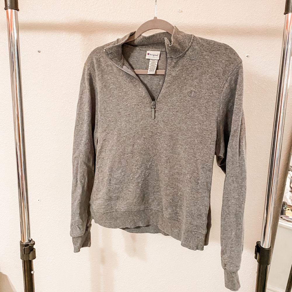 Grey Champion Cropped Quarter Zip